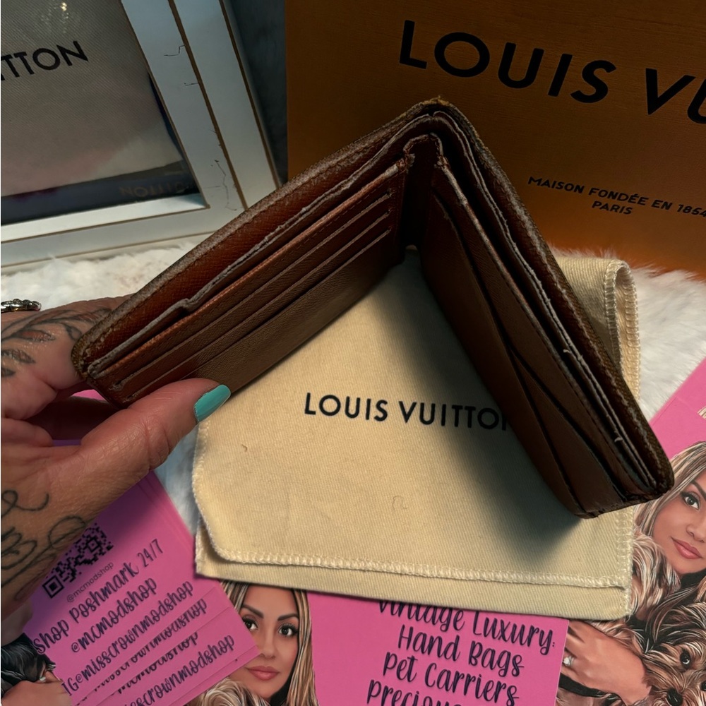 Louis Vuitton Monogram Canvas Bi-Fold Wallet in Brown - Picture 13 of 16